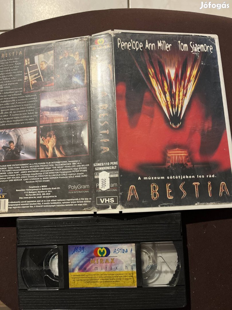 A bestia vhs nagytok horror