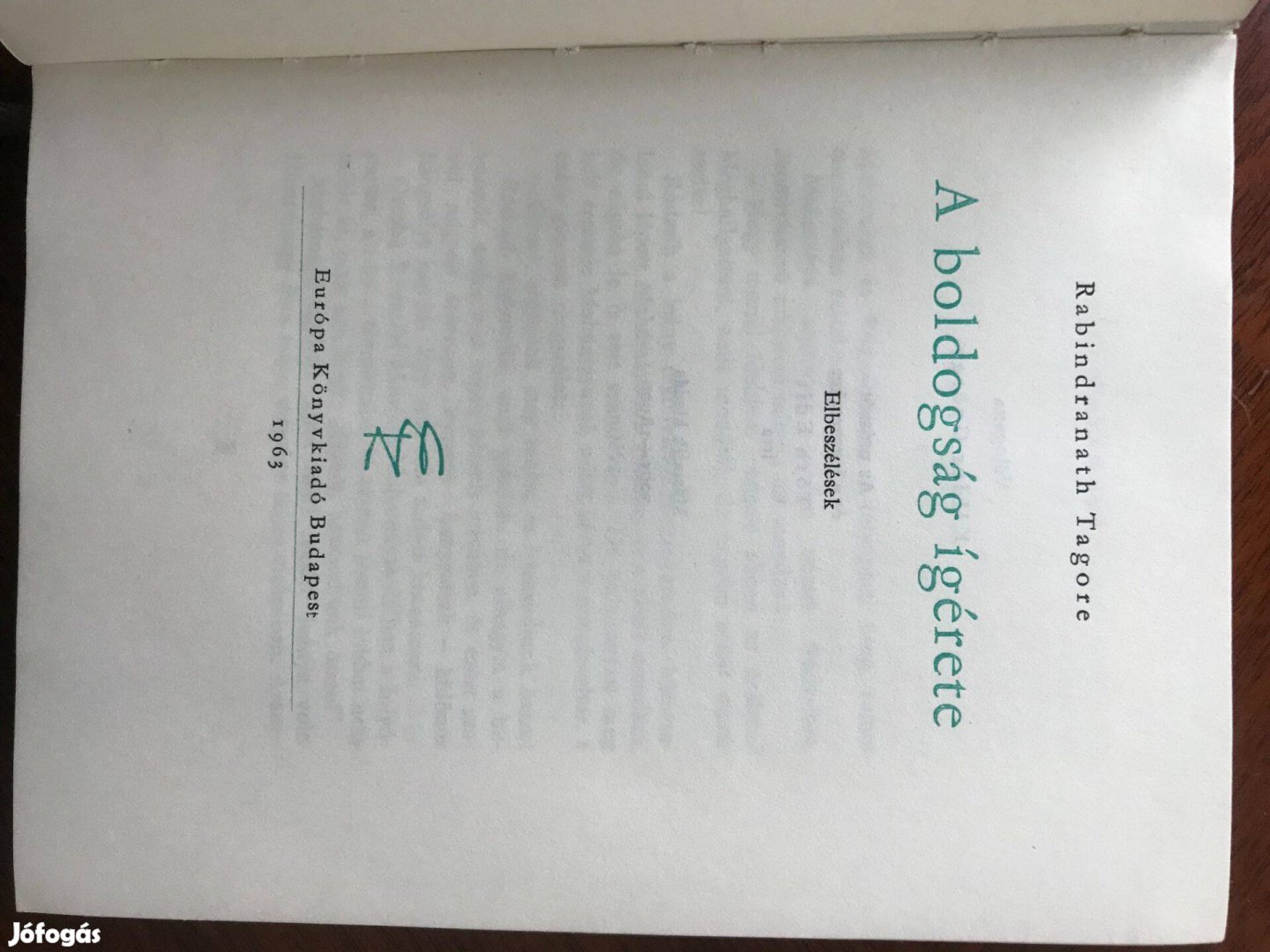 A boldogság ígérete - Rabindranath Tagore