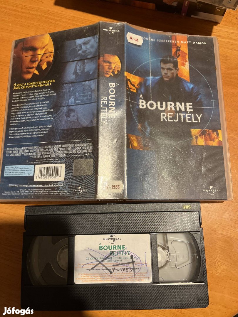 A bourne rejtély vhs 