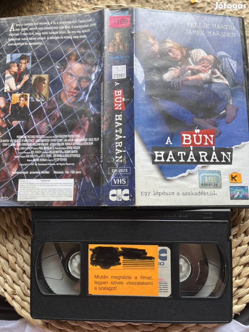 A bűn határán vhs kazetta