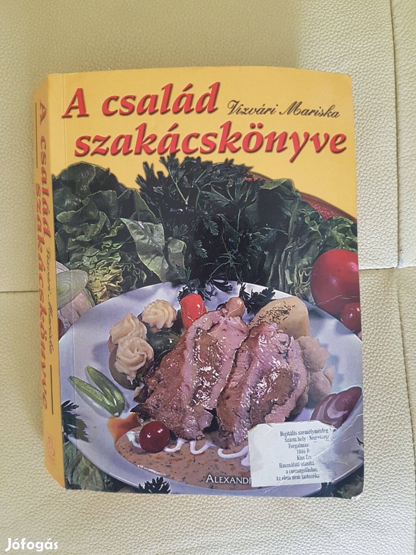 A család szakácskönyve szakácskönyv könyv Vizvári Mariska