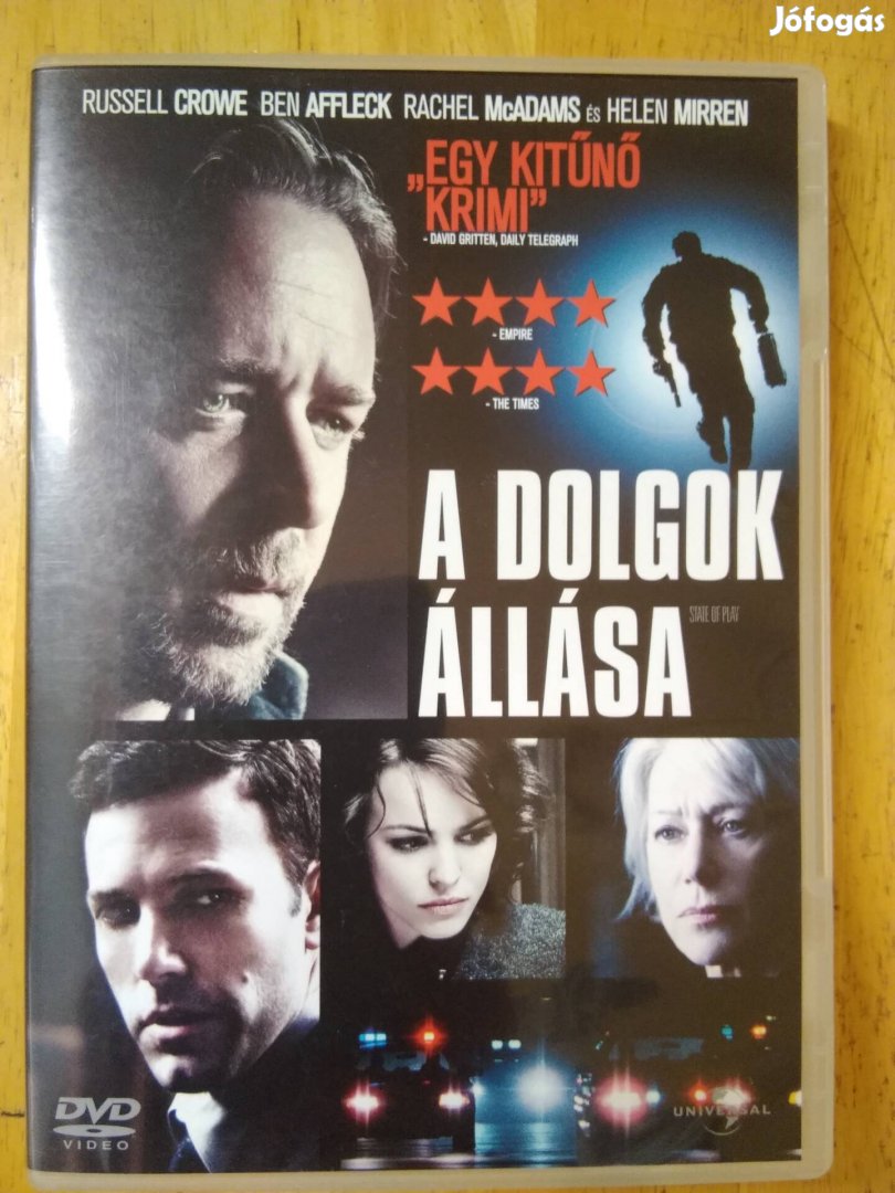 A dolgok állása dvd Russell Crowe - Ben Affleck 