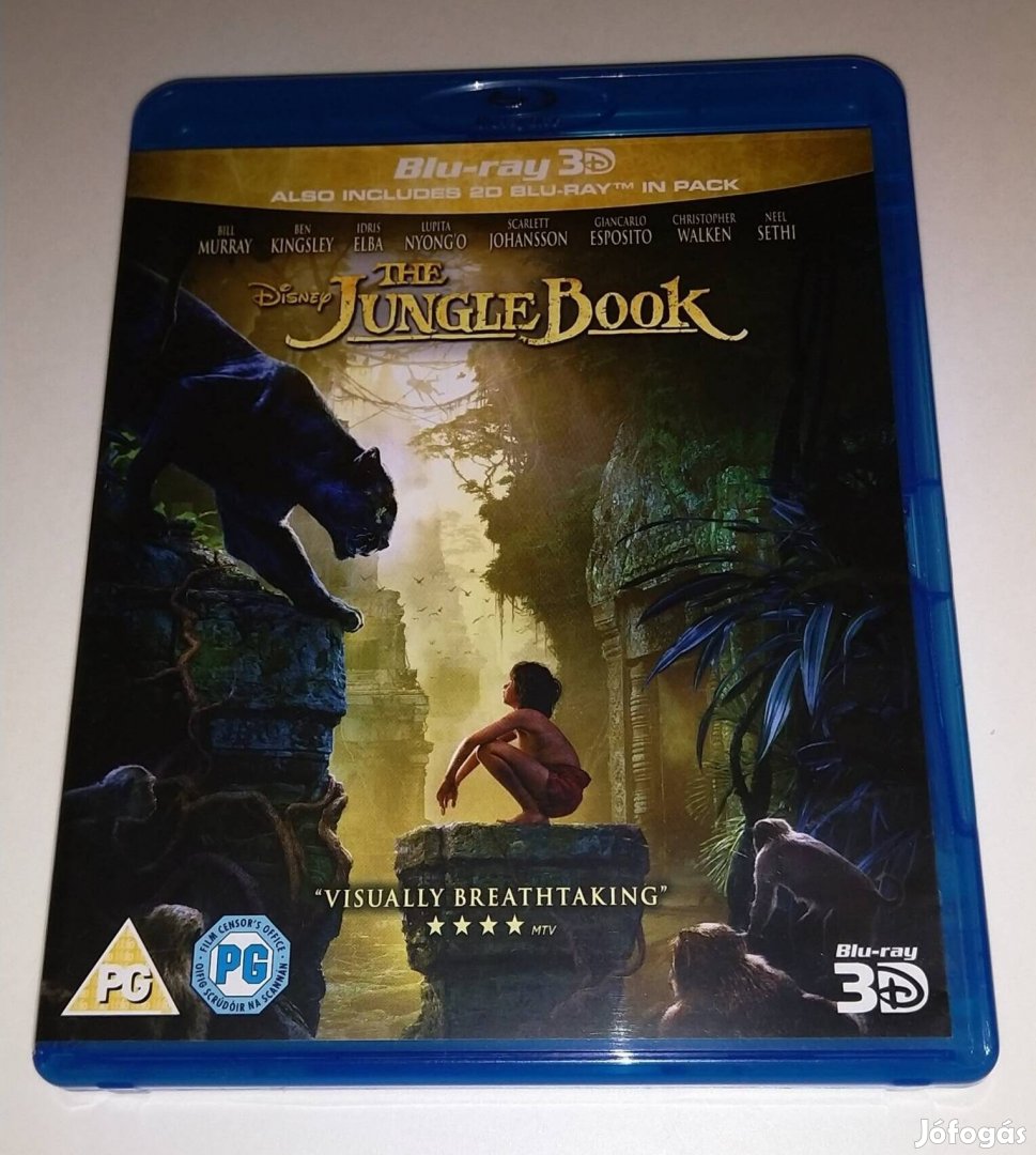 A dzsungel könyve ( 2016.) 3D+2D Blu-ray Film - Angol! - csere is!