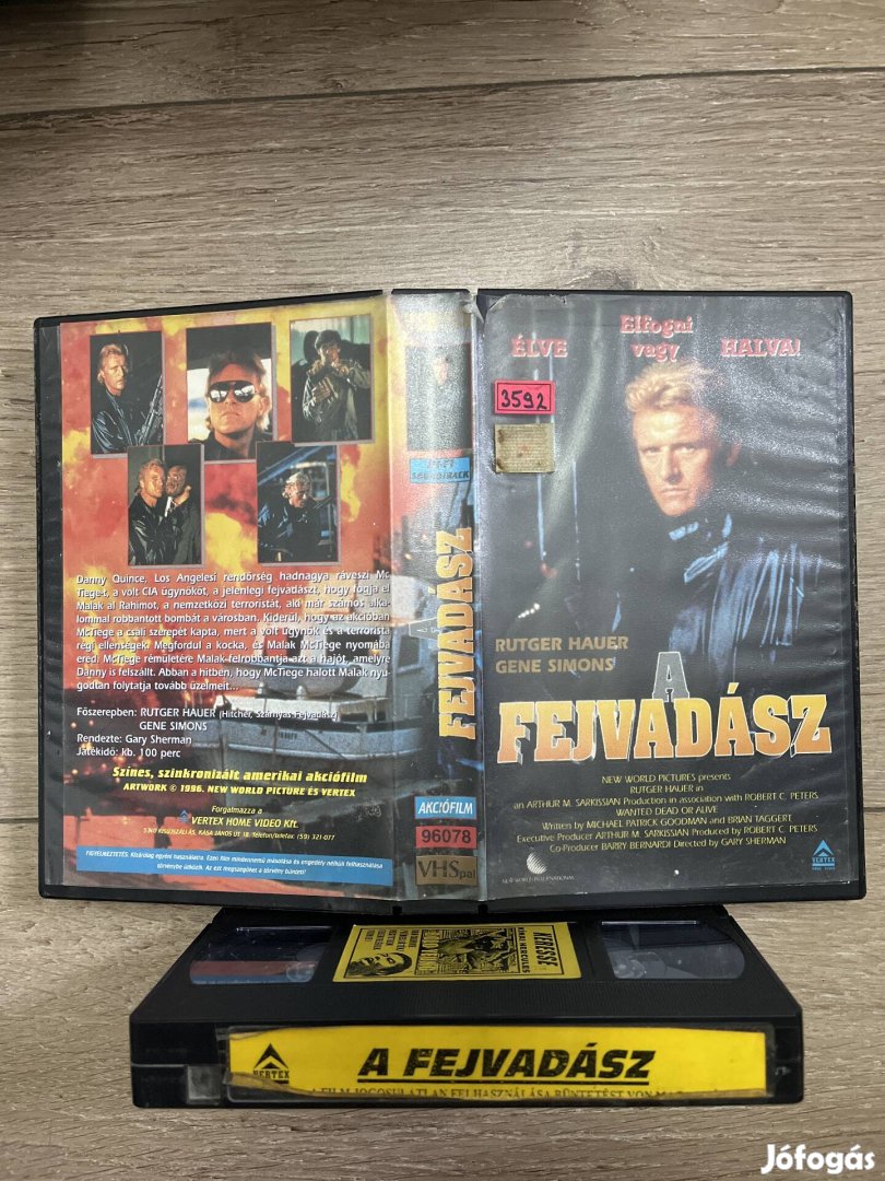 A fejvadász vhs 