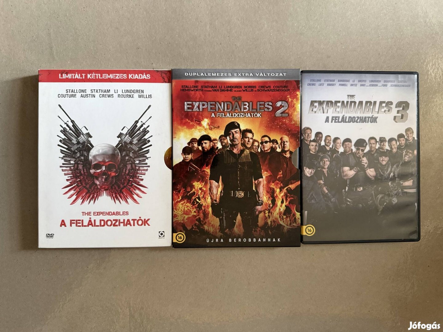 A feláldozhatók trilógia 5lemezes dvd