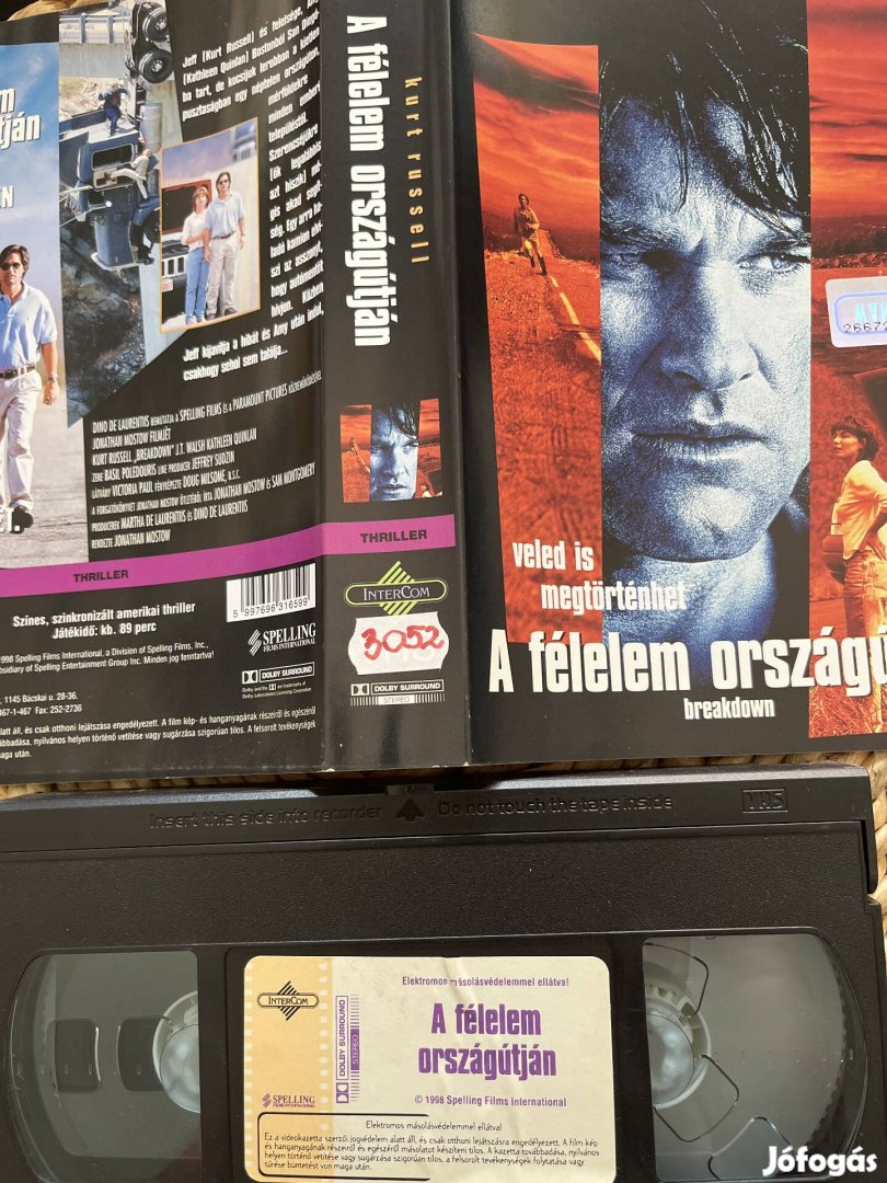 A félelem országútján vhs