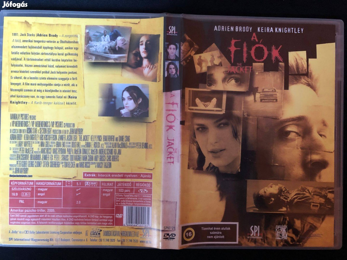 A fiók DVD (karcmentes, Adrien Brody, Keira Knightley)