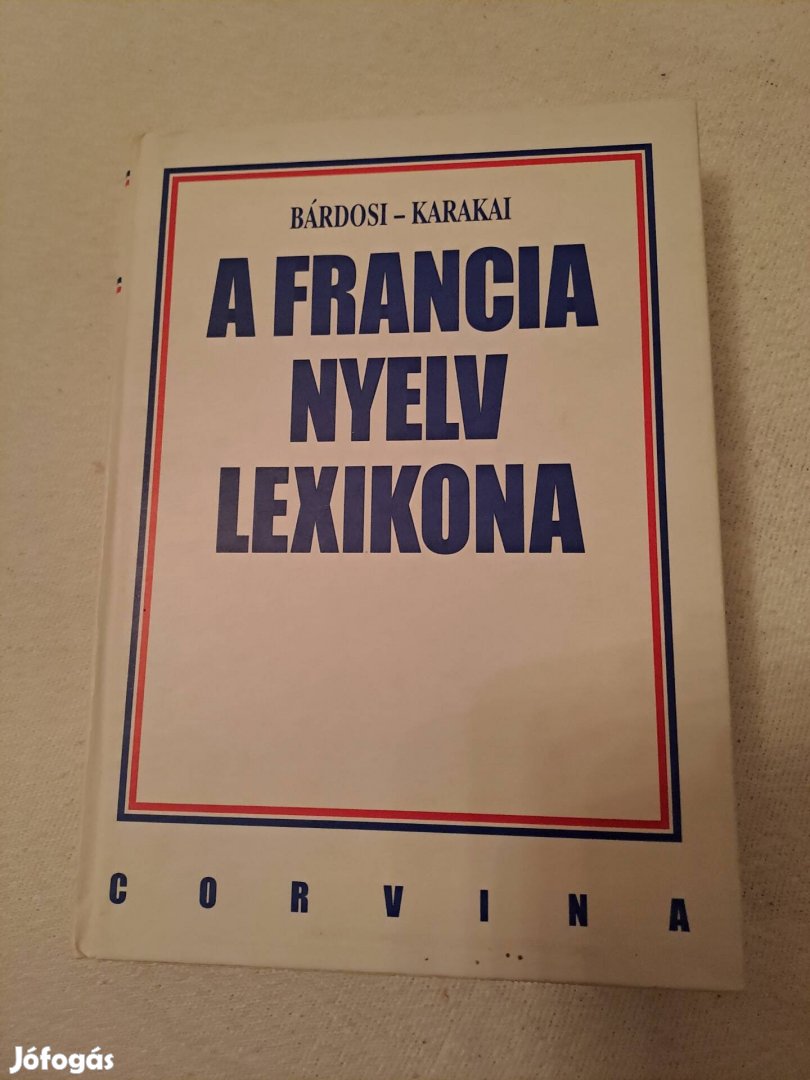 A francia nyelv lexikona eladó. 