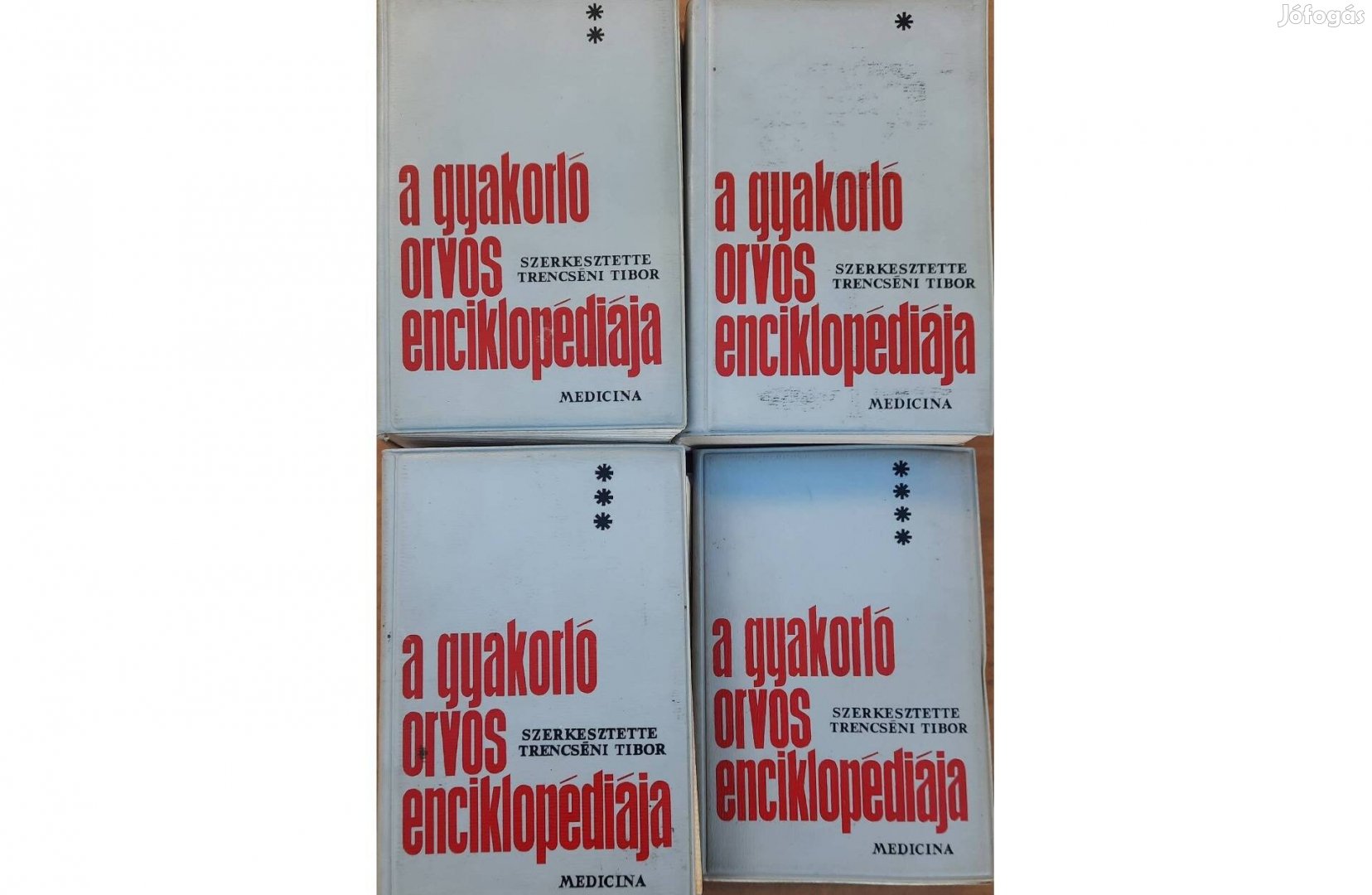 A gyakorló orvos enciklopédiája c. 4 kötetes mű eladó