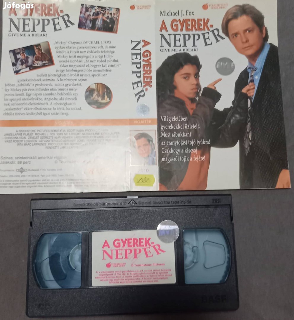 A gyereknepper - vígjáték vhs - Michael J. Fox