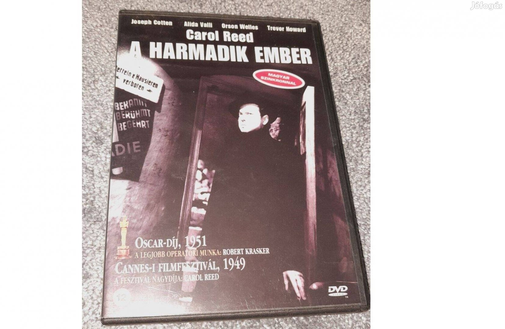 A harmadik ember DVD (1949) Szinkronizált, karcmentes (Joseph Coten)