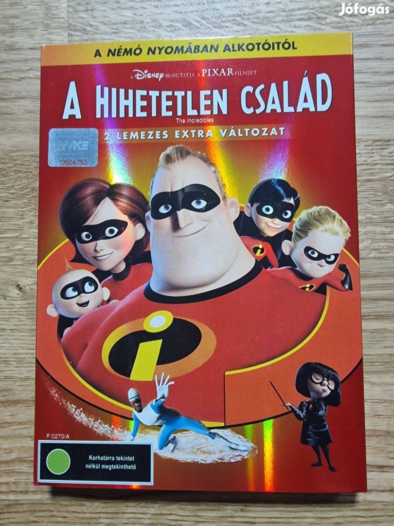 A hihetetlen család DVD