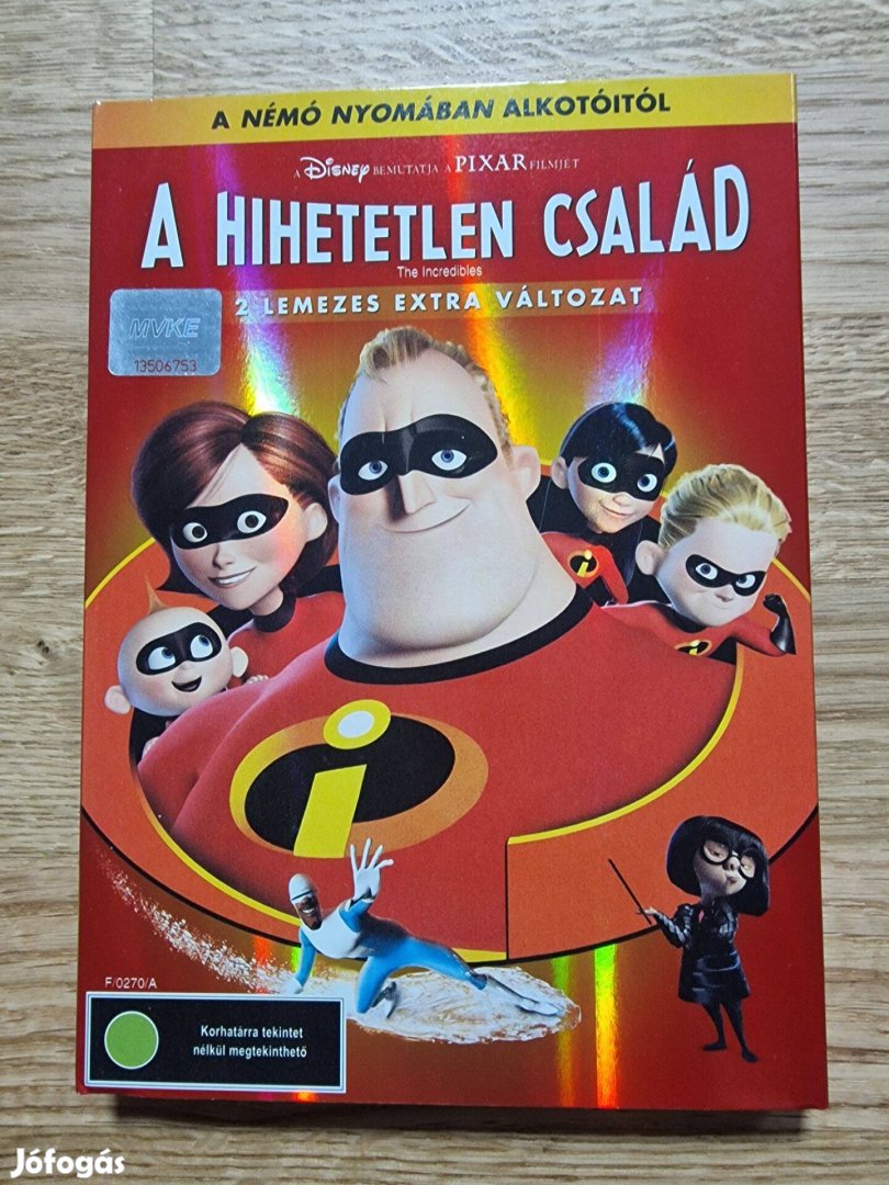 A hihetetlen család DVD