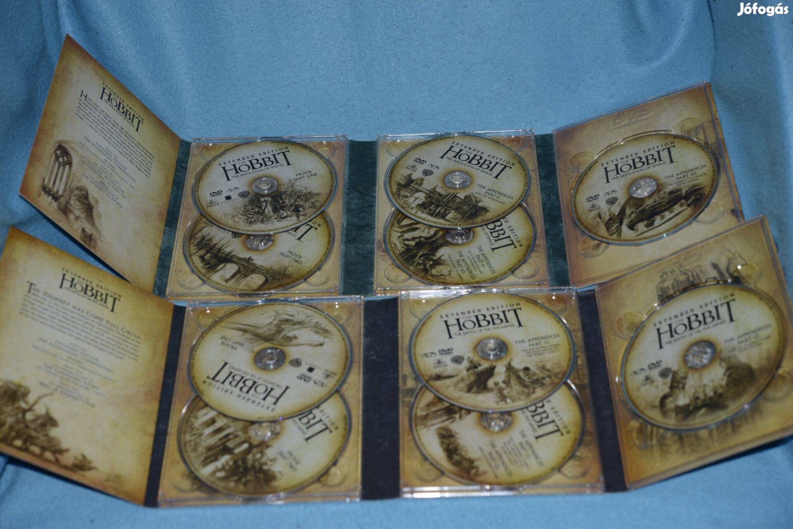 A hobbit DVD - 2. és 3. rész, bővített kiadás, 5+5 DVD