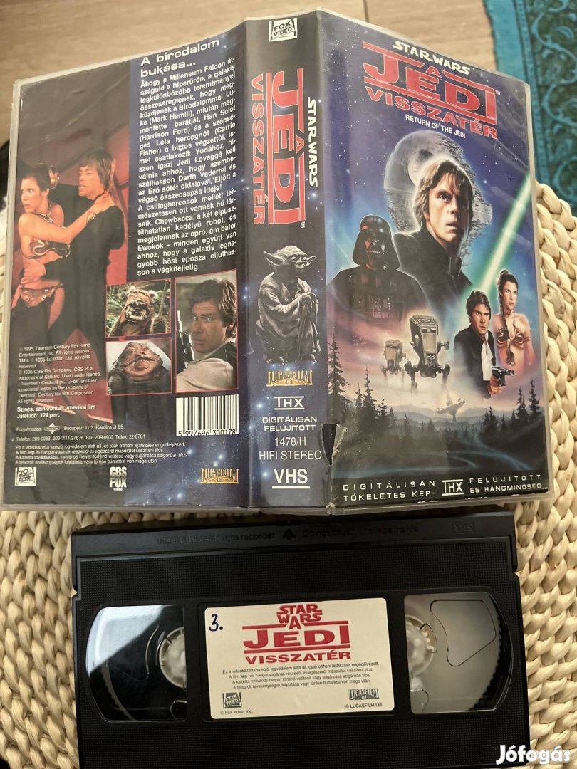 A jedi visszatér vhs star wars