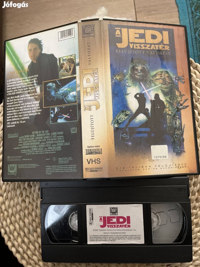 A jedi visszatér vhs star wars