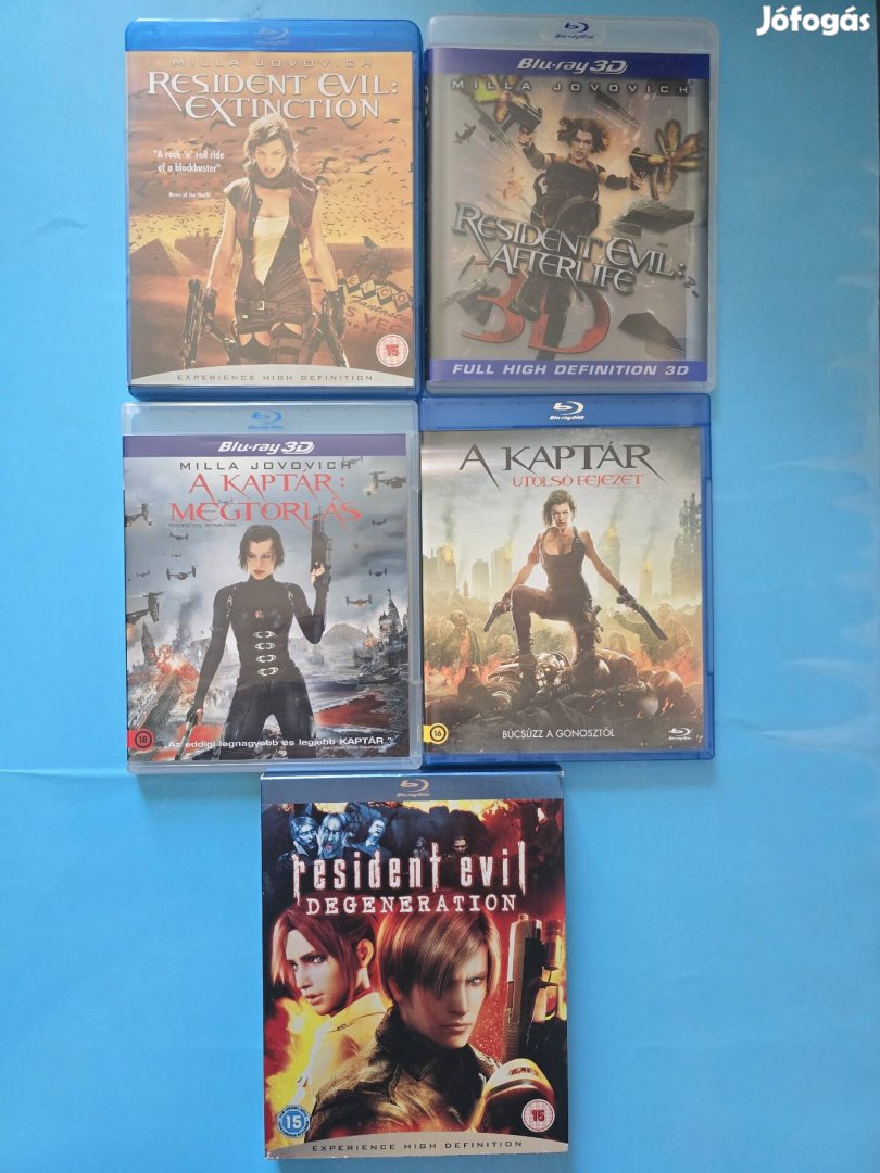 A kaptár 3,4,5,6rész plusz a bioterror blu-ray