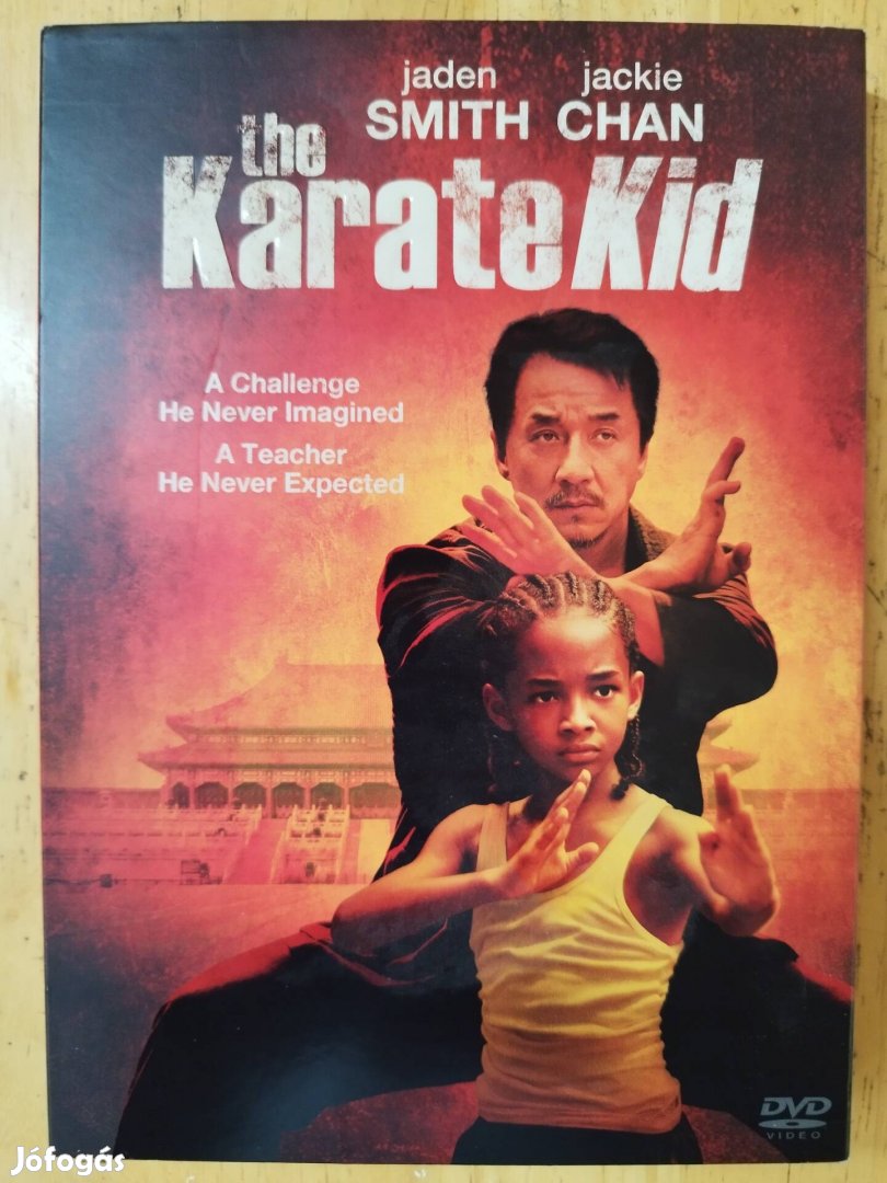 A karate kölyök papirfeknis újszerű dvd Jackie Chan 
