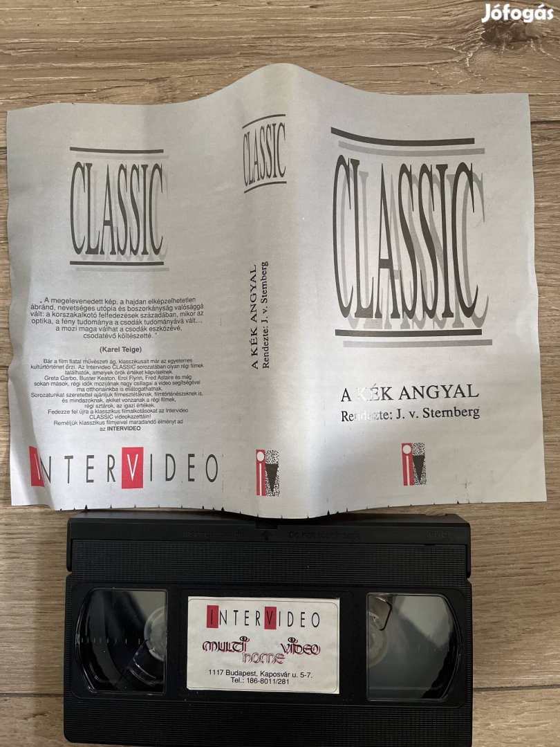 A kék angyal vhs intervideo