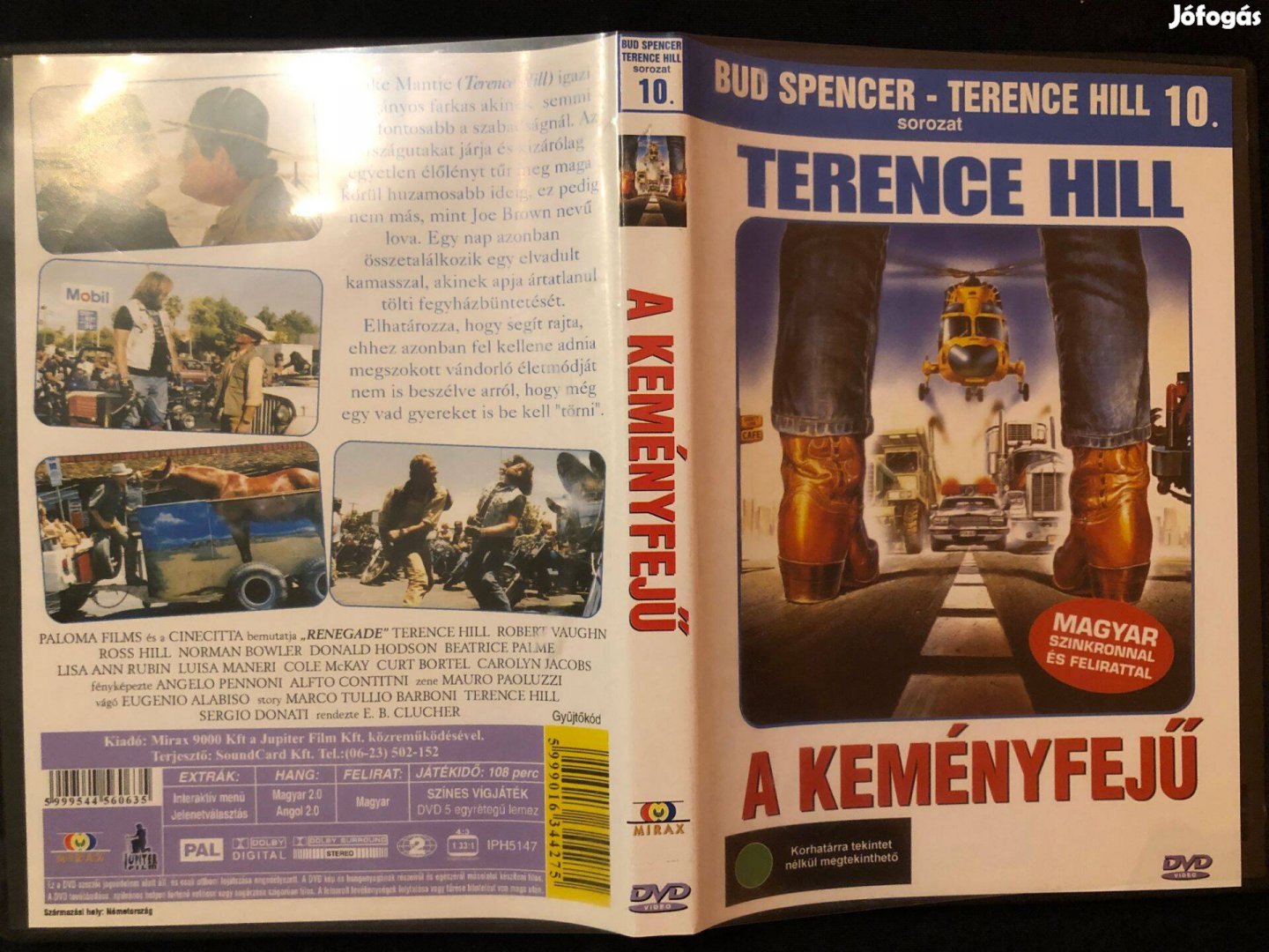 A keményfejű (karcmentes, Terence Hill) DVD