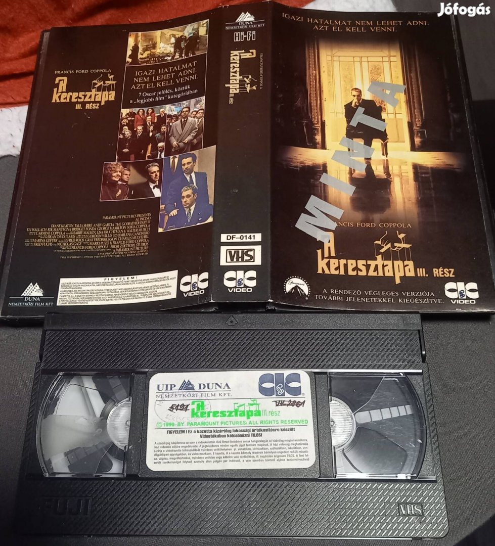 A keresztapa 3. - krimi vhs - Al Pacino