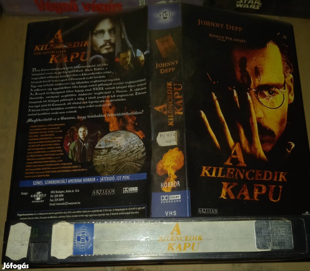 A kilencedik kapu - horror vhs - Johnny Depp