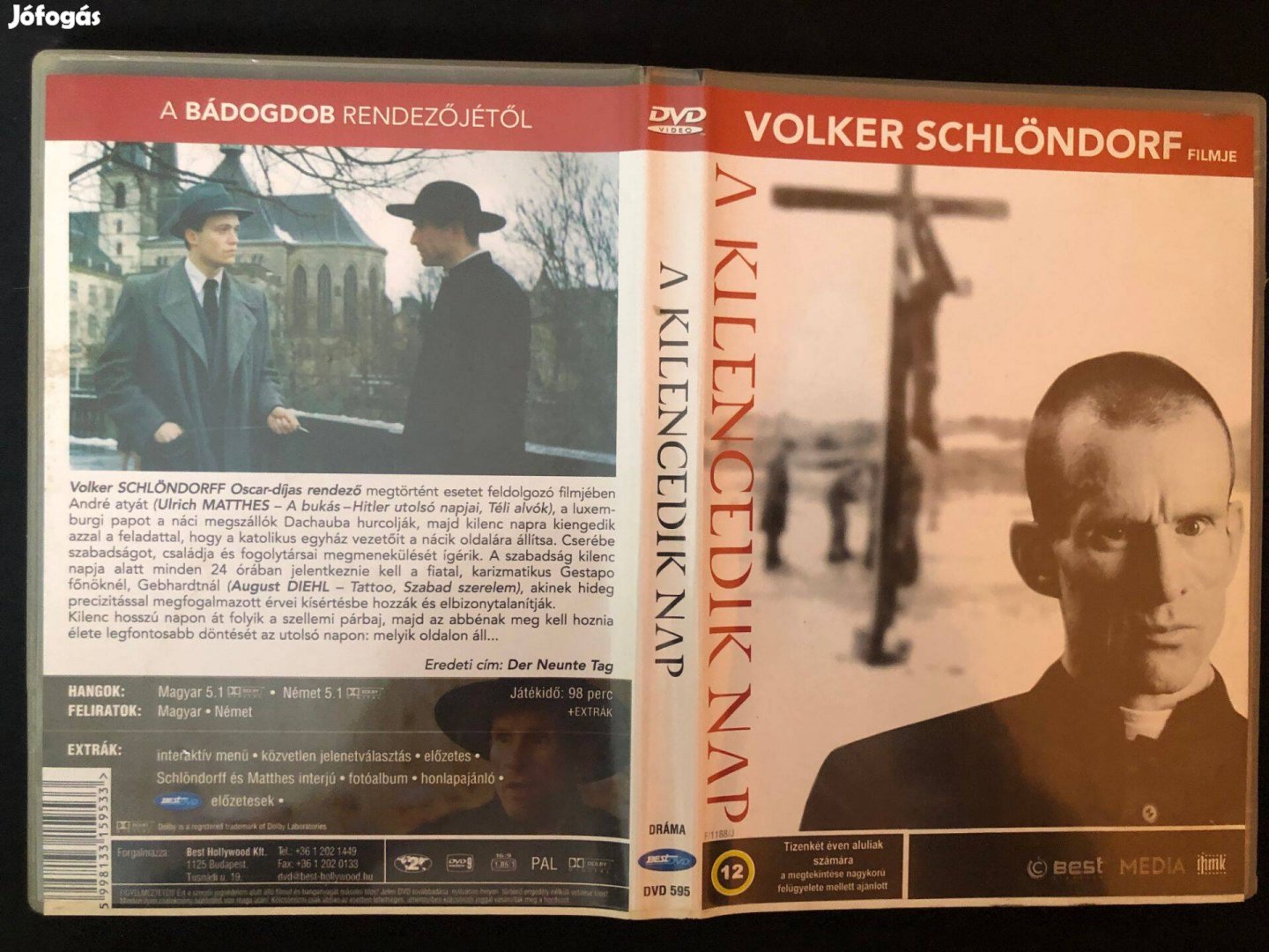 A kilencedik nap (karcmentes, Volker Schlöndorf) DVD