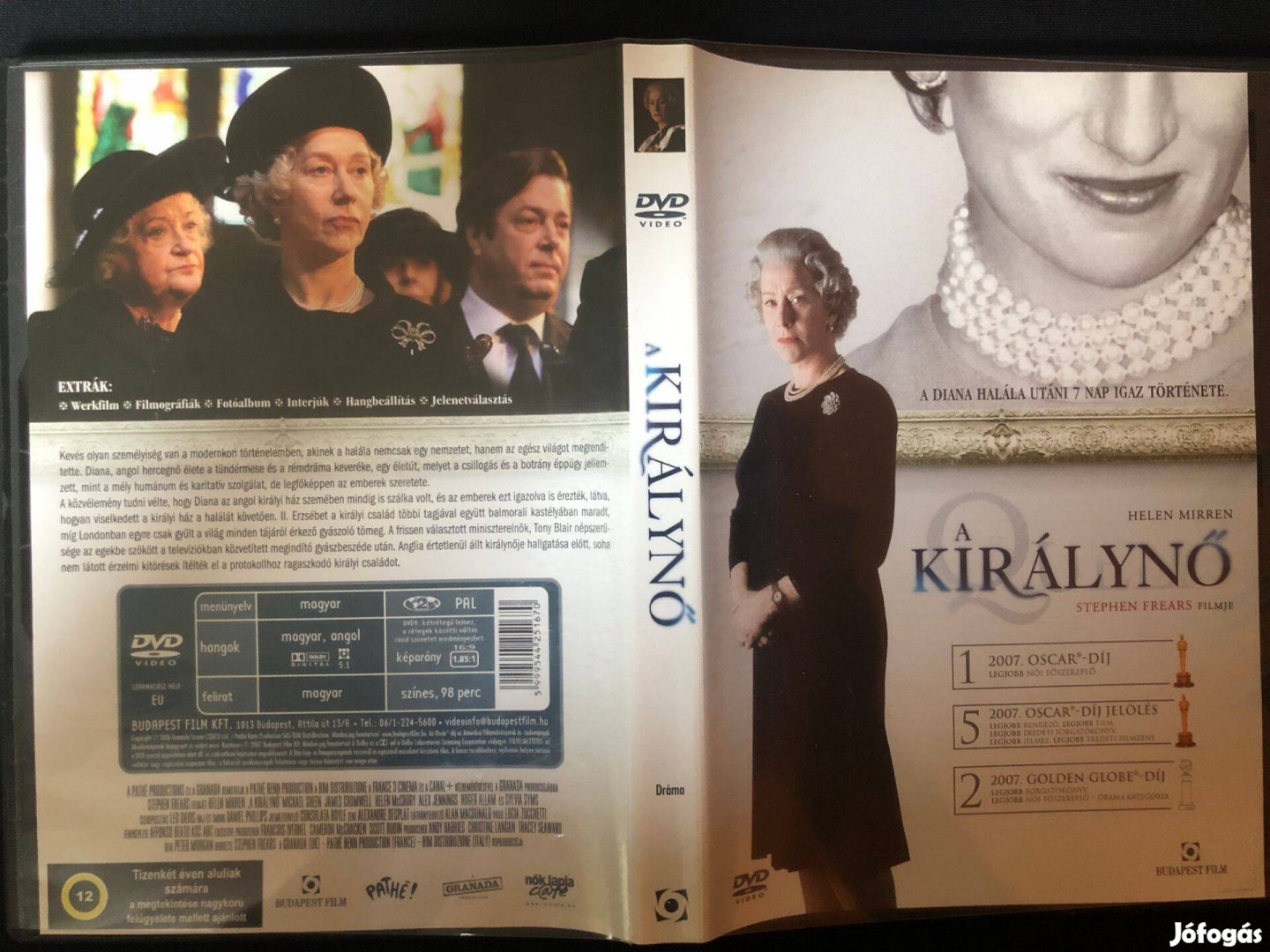 A királynő DVD A Diana halála utáni 7 nap igaz története (karcmentes