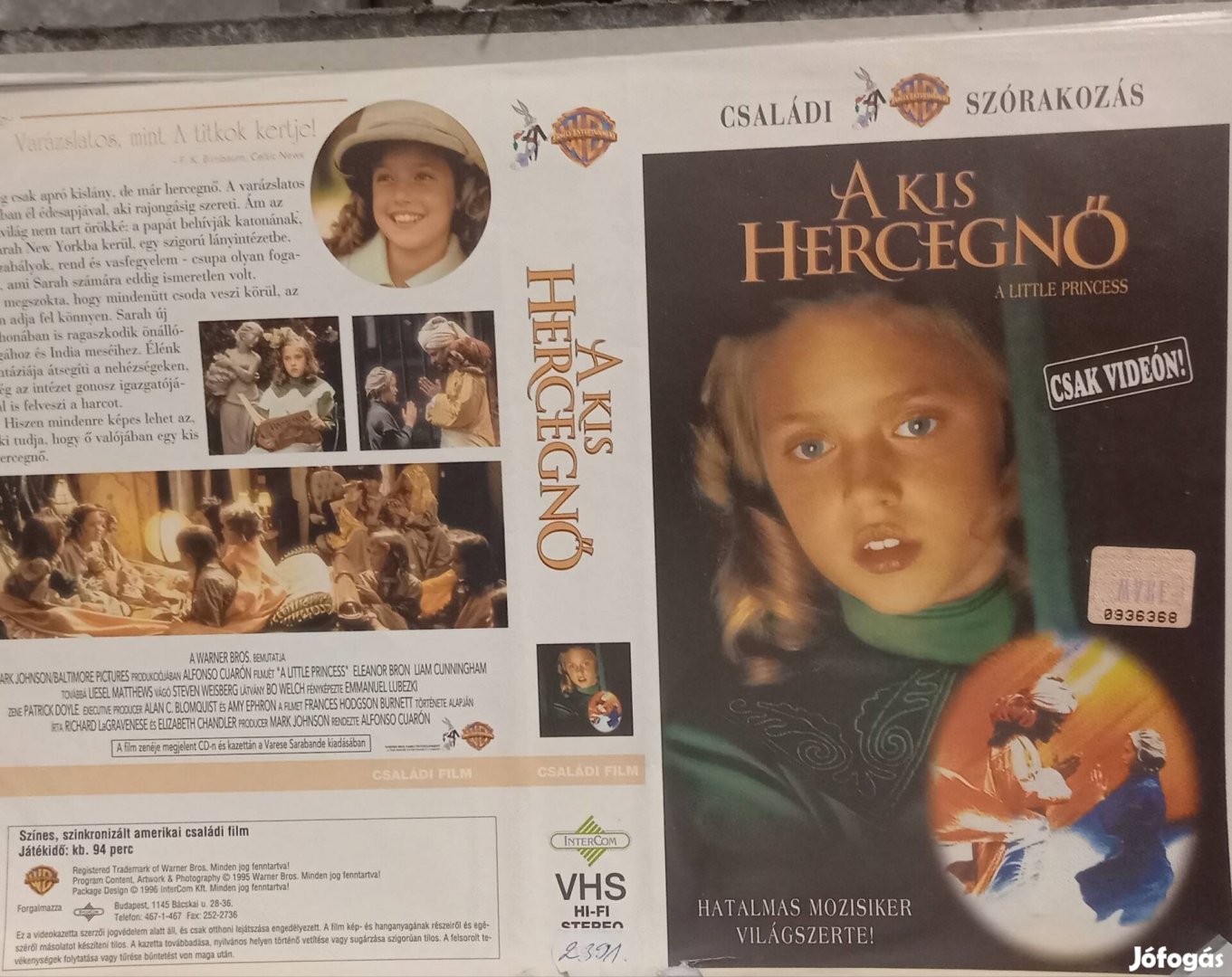 A kis hercegnő - családi vhs- nagytok