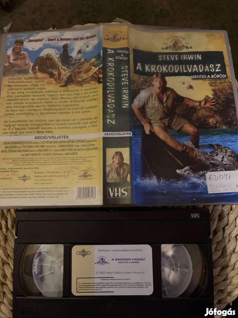 A krokodilvadász vhs