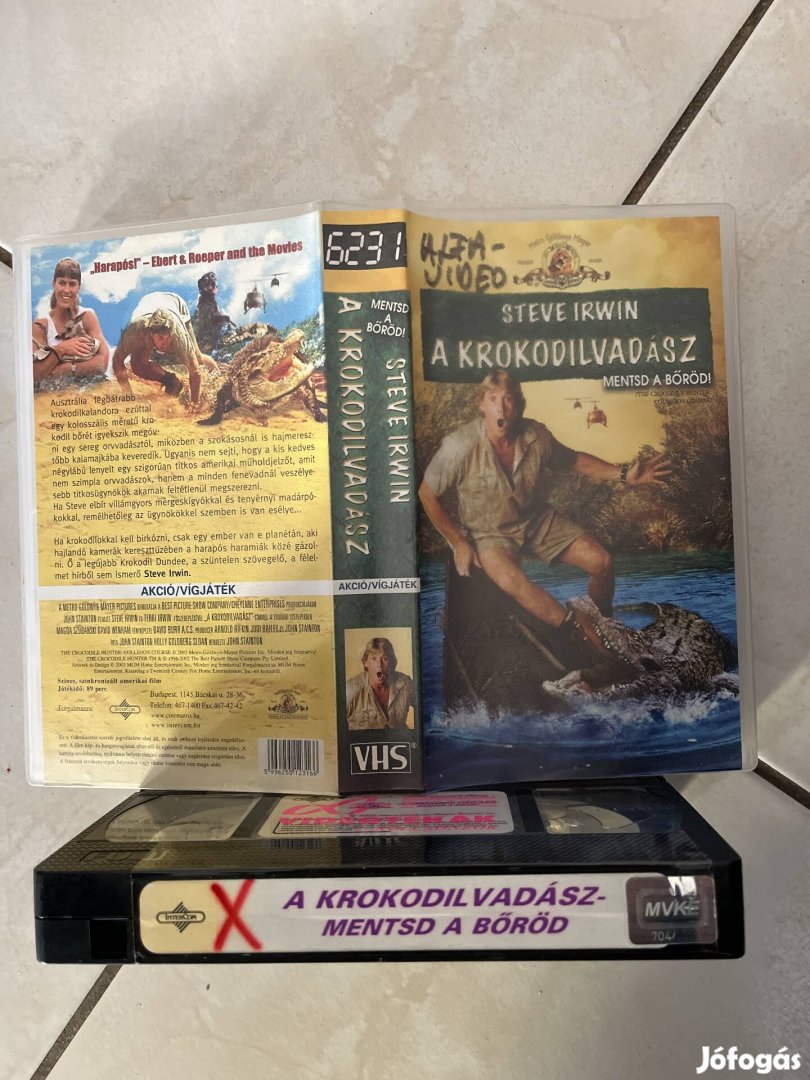A krokodilvadász vhs 
