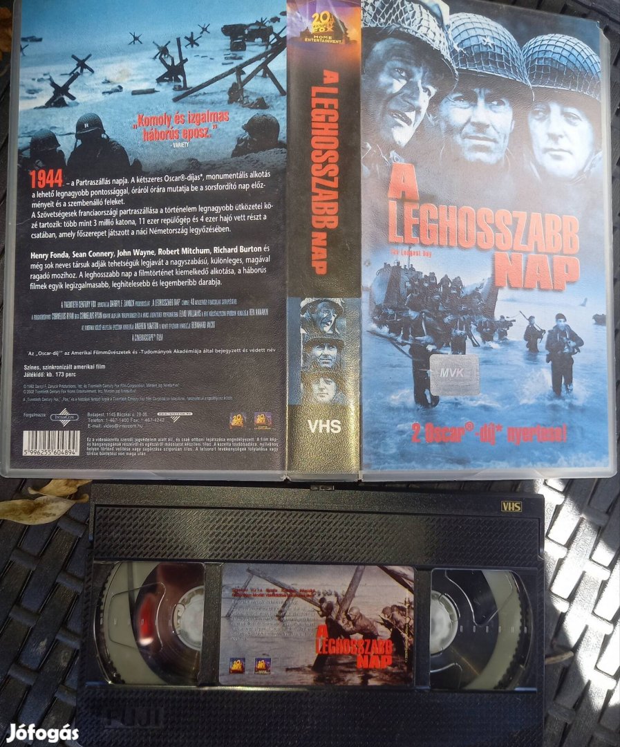 A leghosszabb nap - háborús vhs - John Wayne