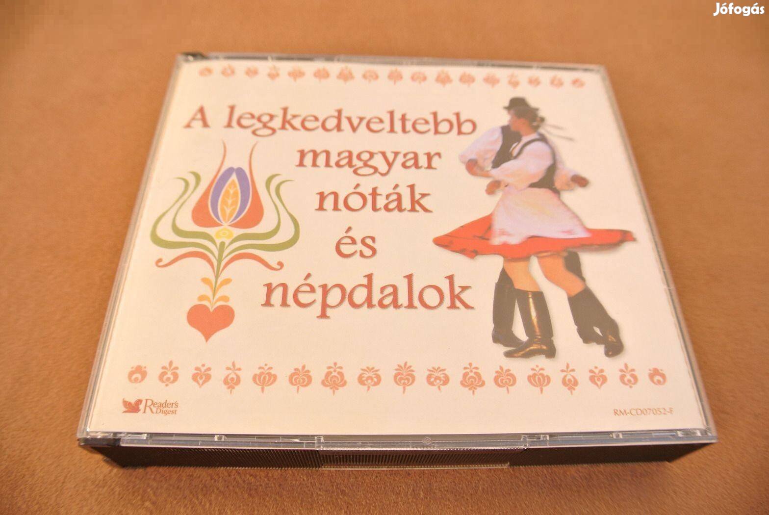 A legkedveltebb magyar nóták és népdalok 5cd-s gyűjtemény cd