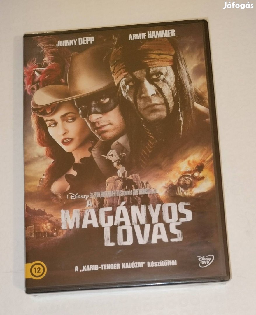 A magányos lovas Disney dvd bontatlan Johnny Depp 