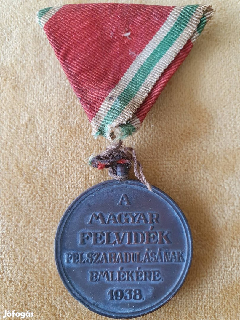 A magyar felvidék felszabadításának emlékére 1938 kitüntetés 