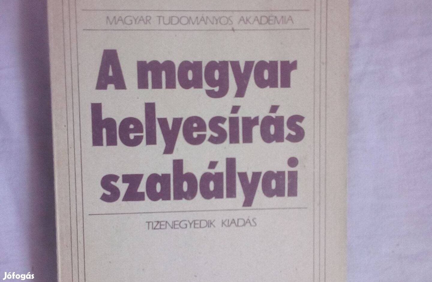 A magyar helyesírás szabályai könyv