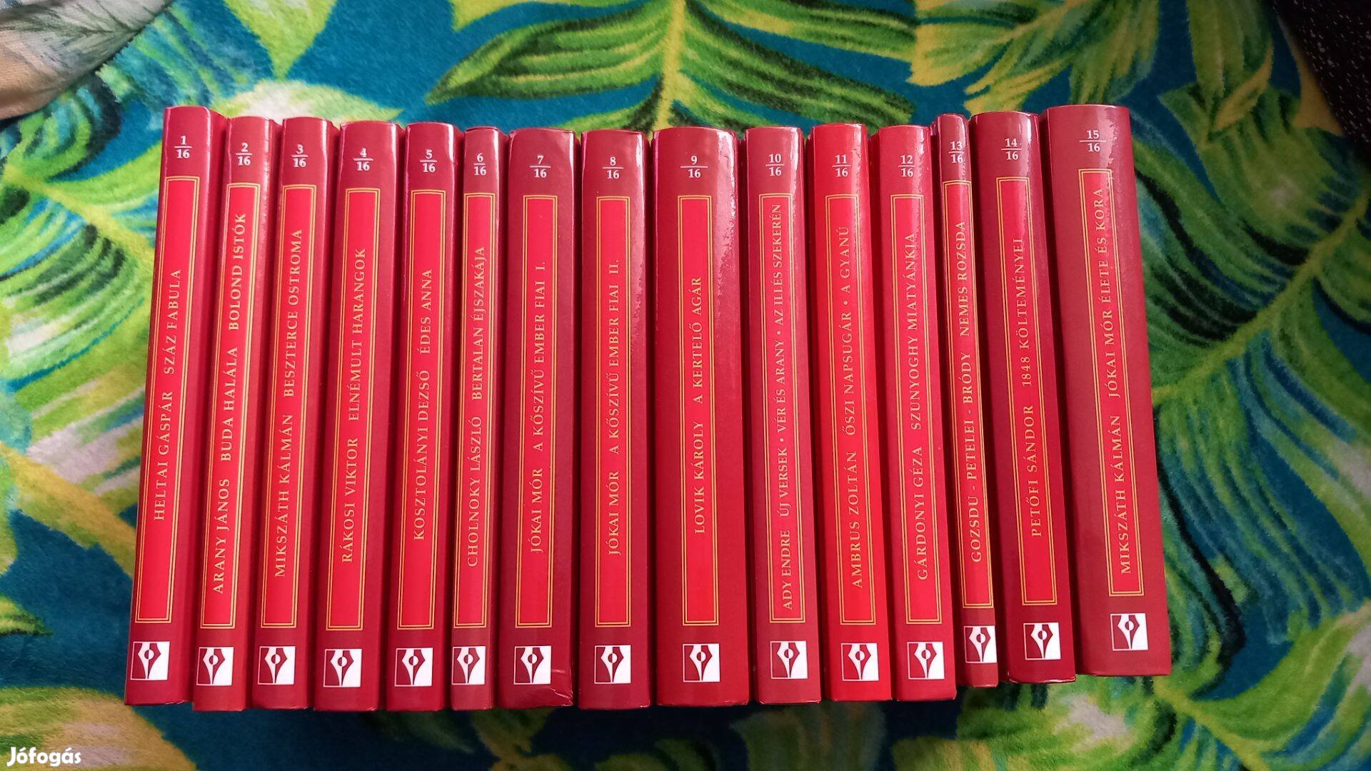 A magyar irodalom remekei sorozat 15 kotete, uj