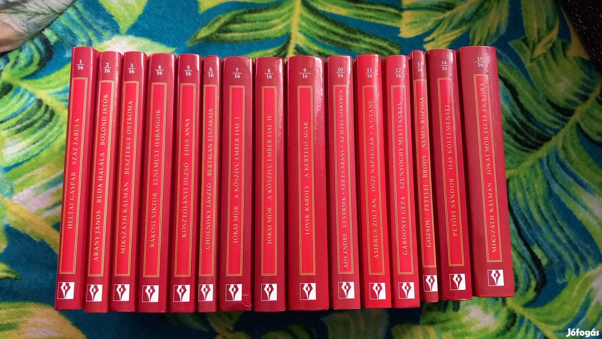 A magyar irodalom remekei sorozat 15 kotete, uj