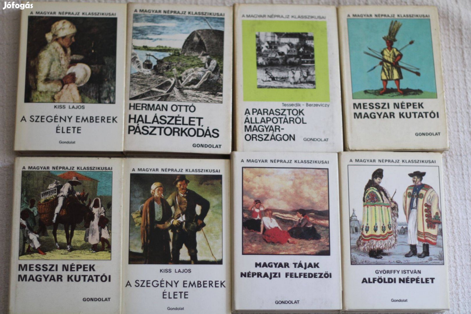 A magyar néprajz klasszikusai sorozat 6db könyv /Gondolat Könyvkiadó /