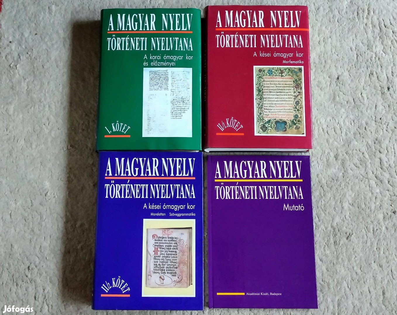 A magyar nyelv történeti nyelvtana 1-3 kötet + Mutató - Benkő Loránd