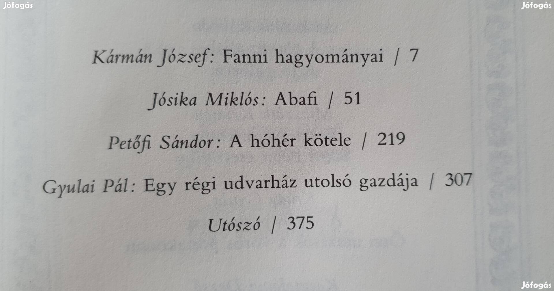 A magyar próza klasszikusai- Régi magyar regények 1993