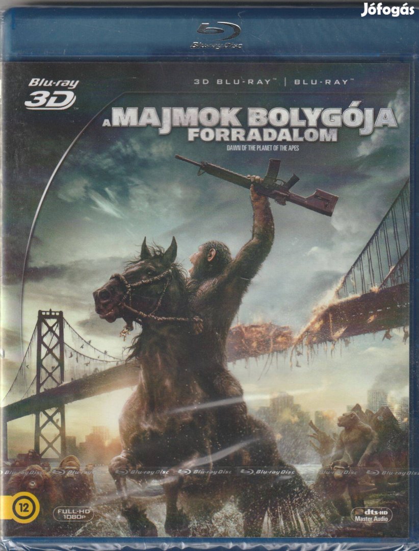 A majmok bolygója: Forradalom Blu-Ray 2D + 3D