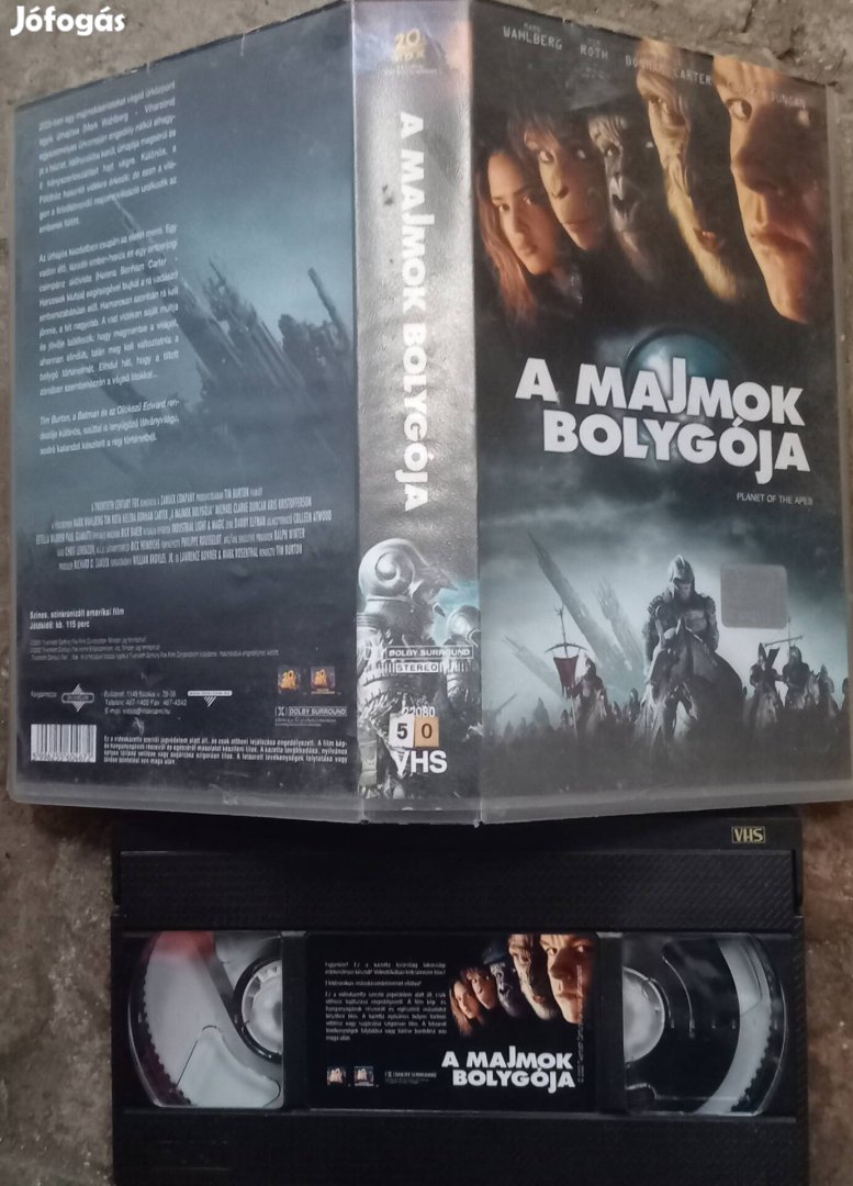 A majmok bolygója - 2001 - sci-fi vhs - Tim Burton