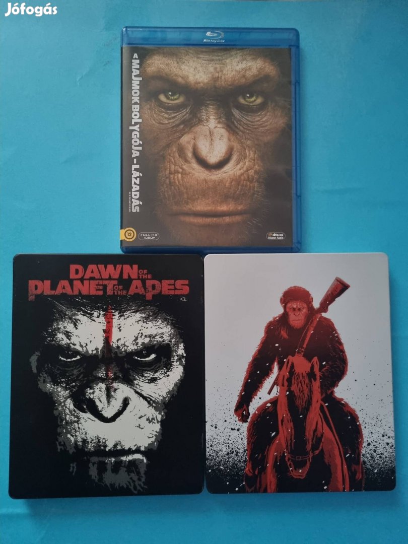 A majmok bolygója trilógia (2,3rész fémdoboz) Blu-ray
