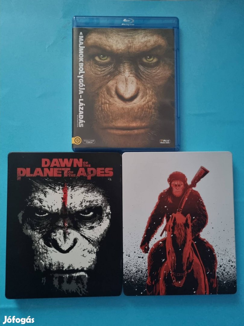 A majmok bolygója trilógia (2,3rész fémdoboz) blu-ray