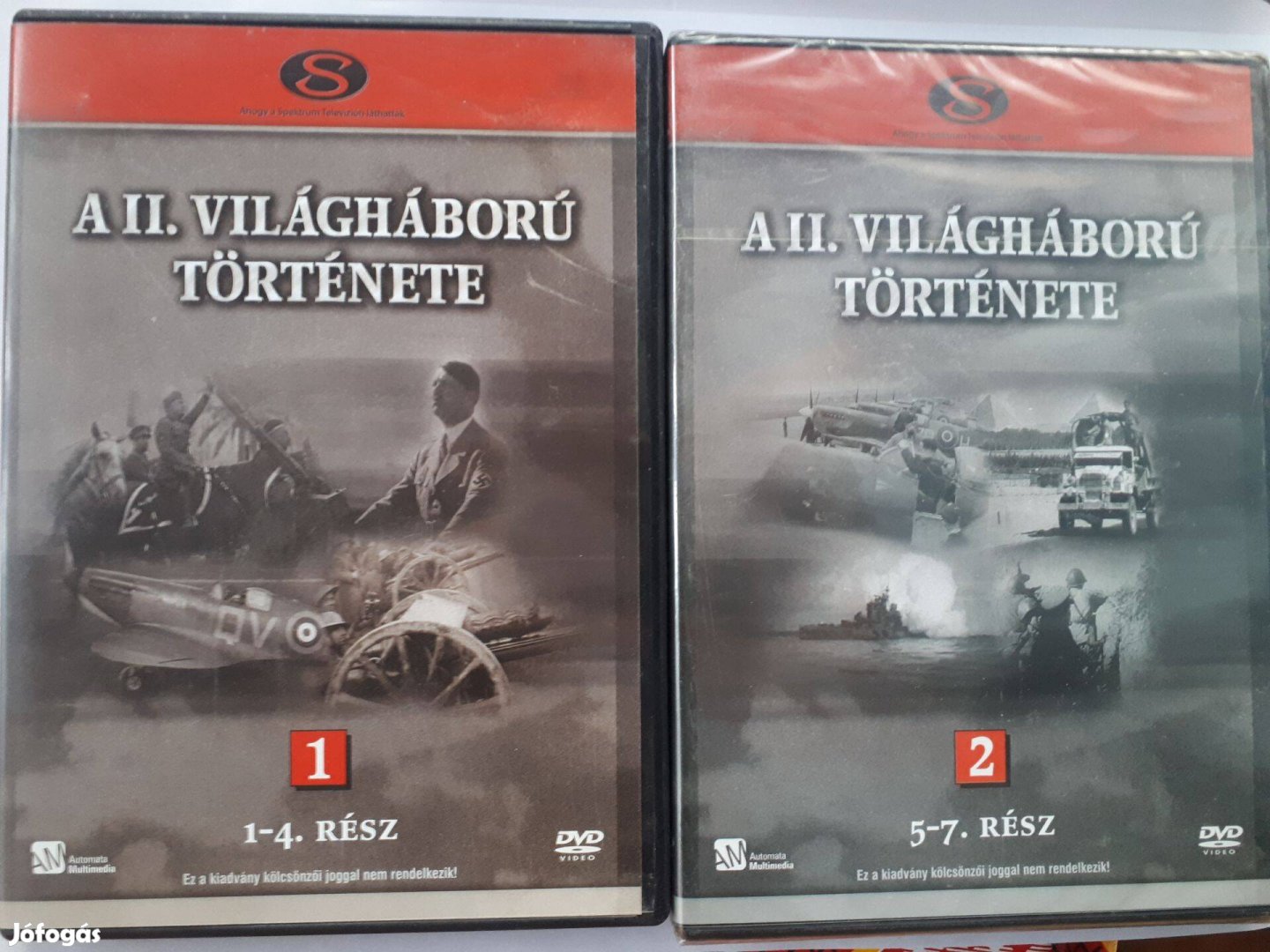 A második világháború 1-2. DVD (a 2. rész bontatlan)