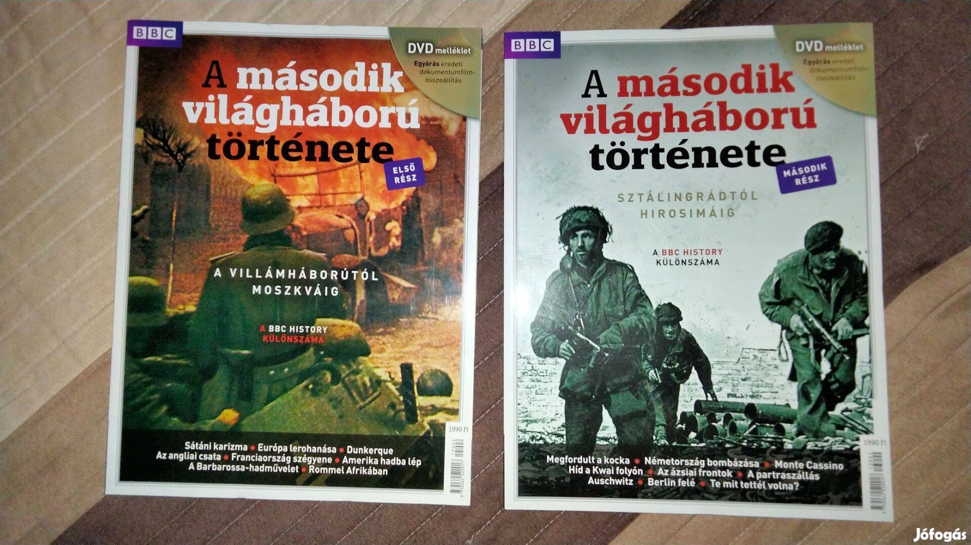 A második világháború története 1-2 dvd melléklettel