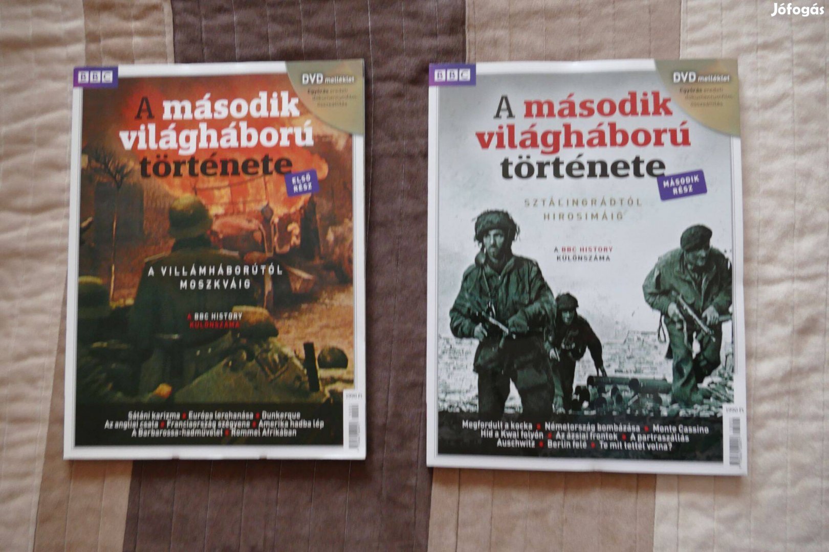 A második világháború története 1- 2 (dvd melléklettel. )