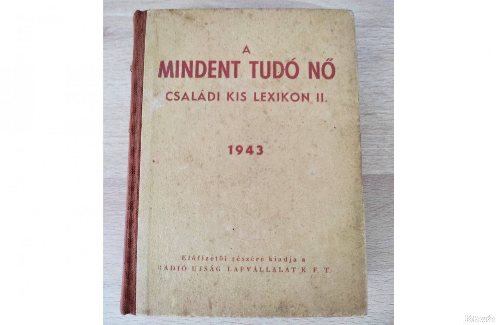 A mindent tudó nő Családi Kis Lexikon II. 1943