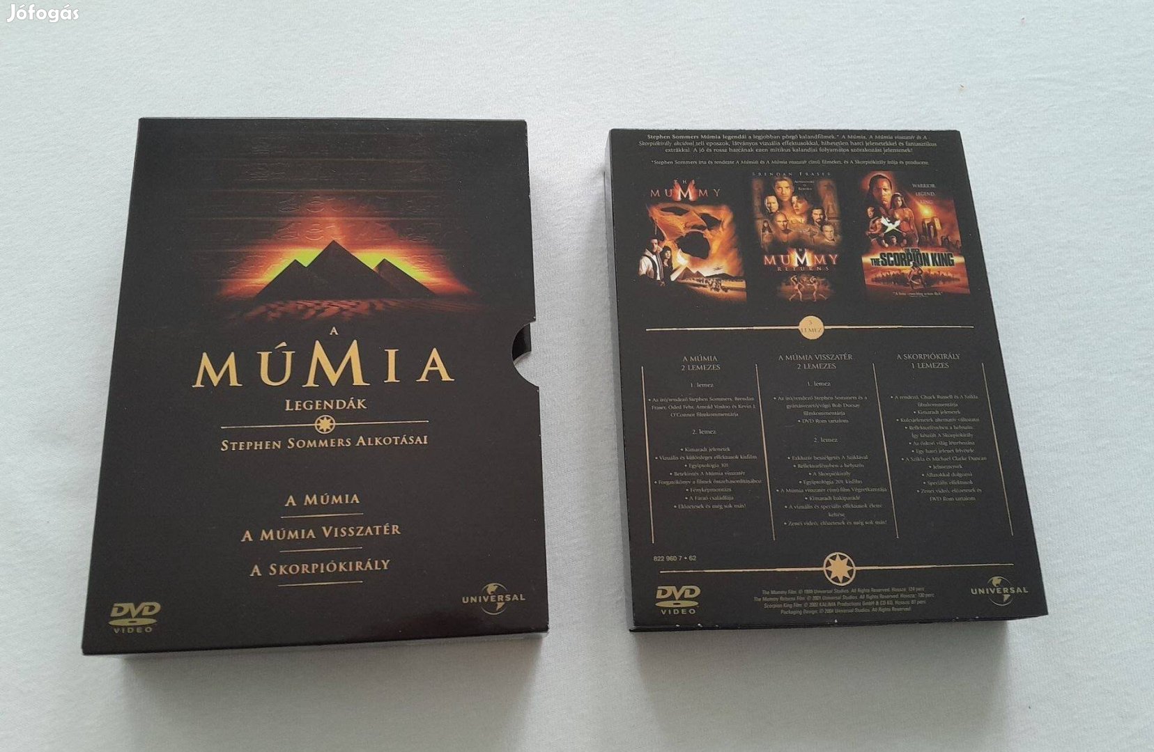 A múmia diszdoboz 5 DVD
